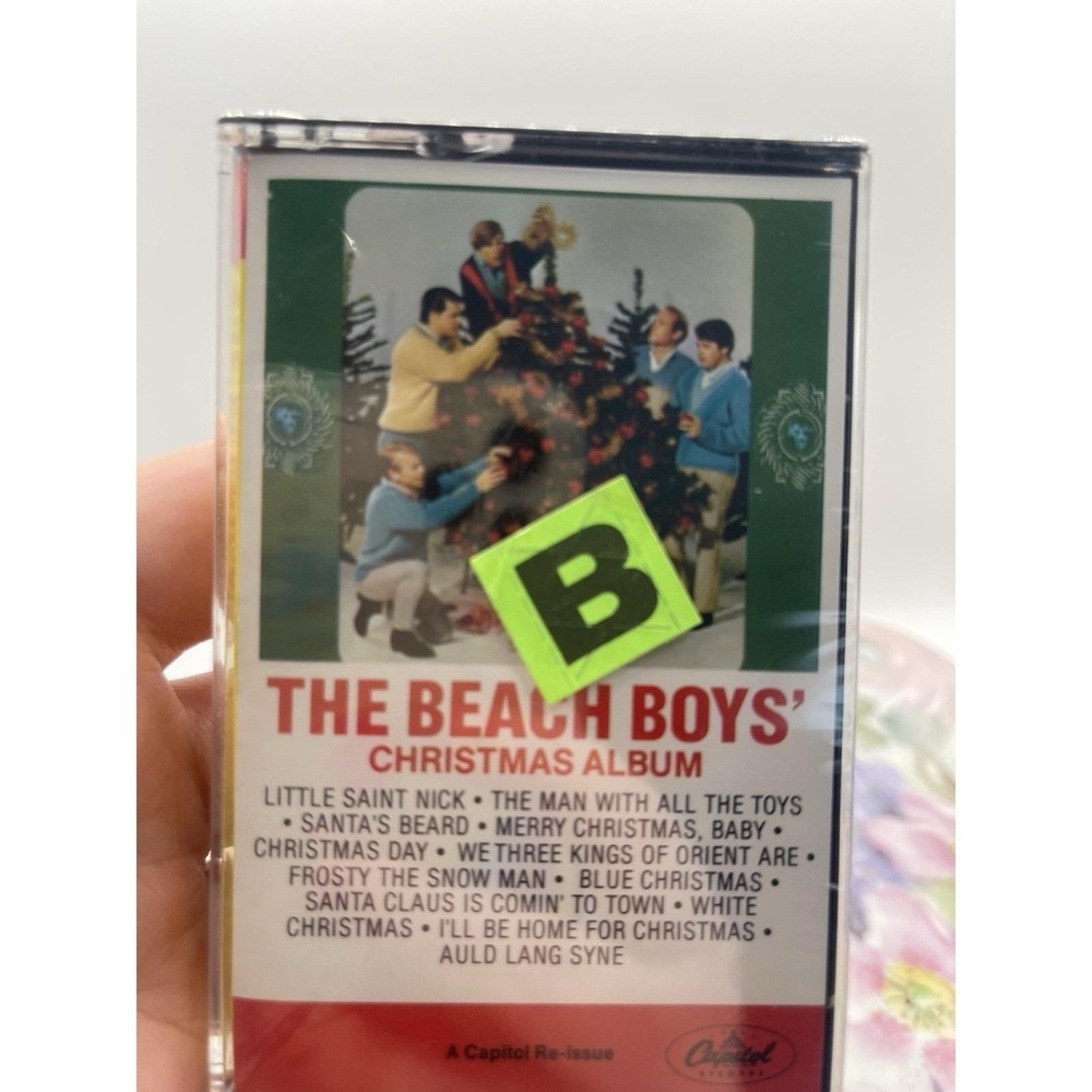 The Beach Boys Christmas Album Cassette Sound Warehouse Sticker Santa Claus